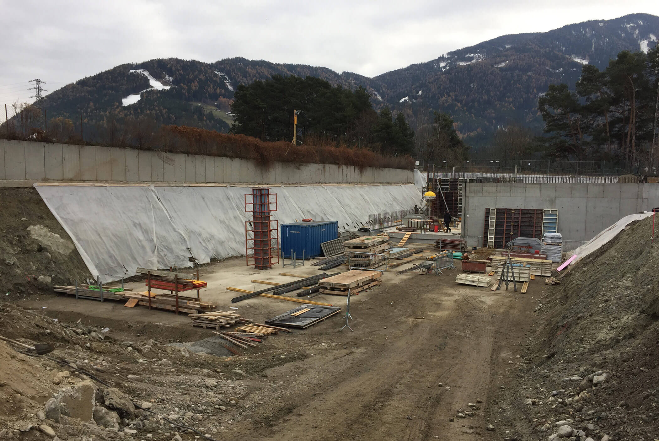 Kofler Rech Bau der Anlage