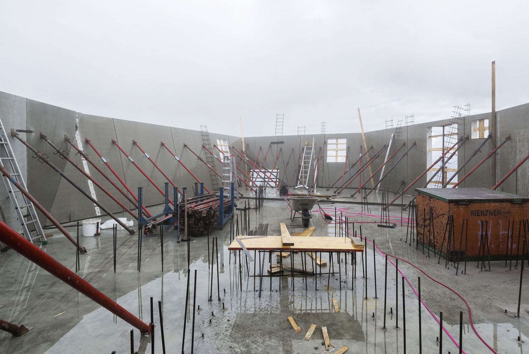 Bau der Schwarzensteinhütte