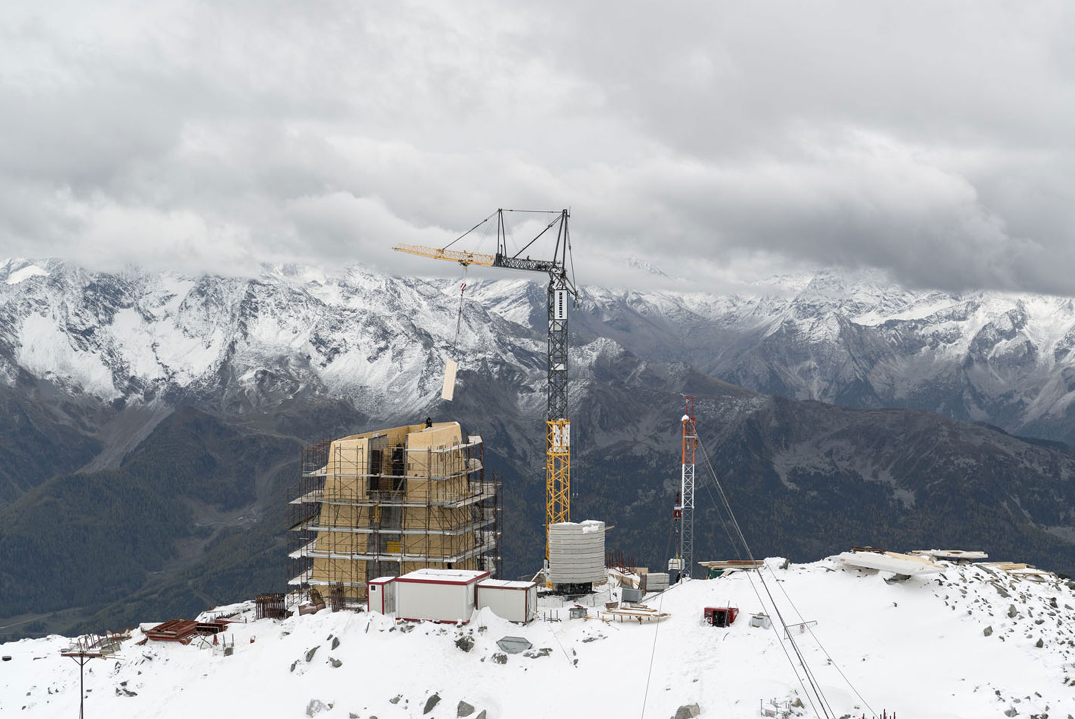 Schwarzensteinhütte - Bau